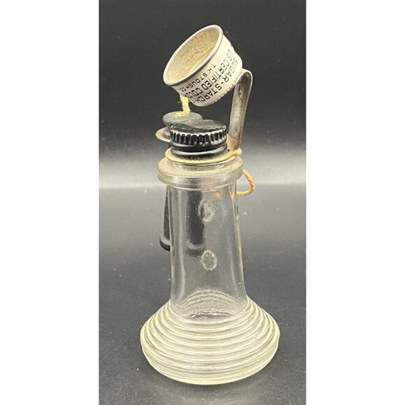 Vtg Candlestick Telephone Glass Candy Container TH Stough Co Jeanette PA LOOK - Picture 5 of 16